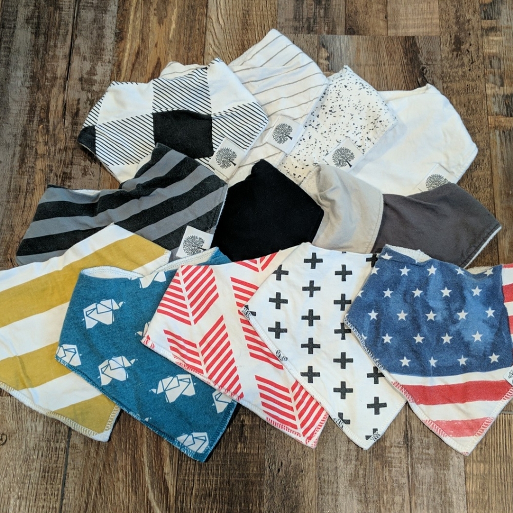 Copper pearl, bandana bib lot